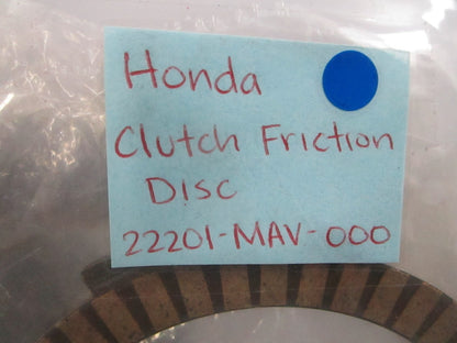 *NEW OEM* 0810 Honda Clutch Friction 22201-MAV-000