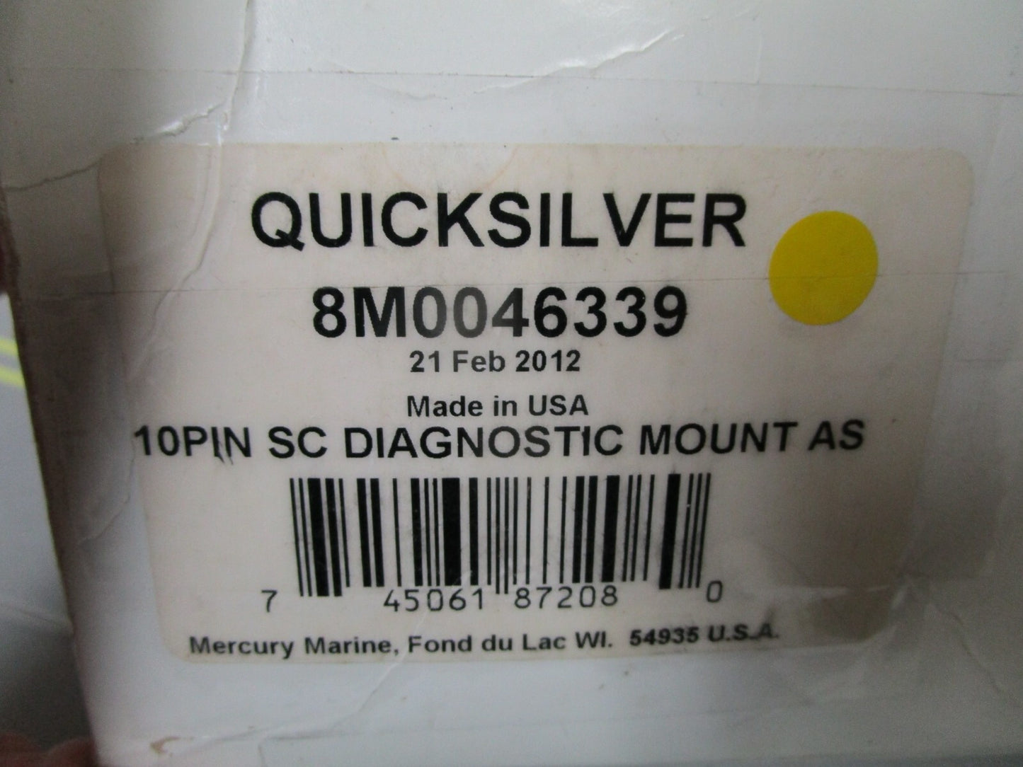 *NEW OEM* 0720 Mercury Quicksilver 10 Pin Smart Diagnostic Mount Ay  8M0046339