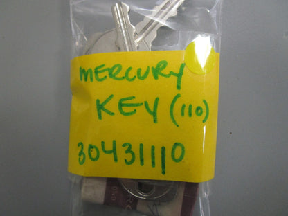 *NEW OEM* (LOT OF 2) 0810 Mercury Quicksilver Key (110) 30431110
