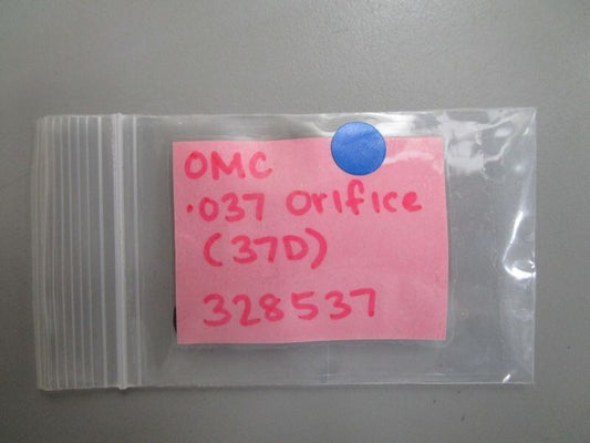 *NEW OEM* 0770 OMC Johnson Evinrude .037 Orifice (37D) 328537 0328537