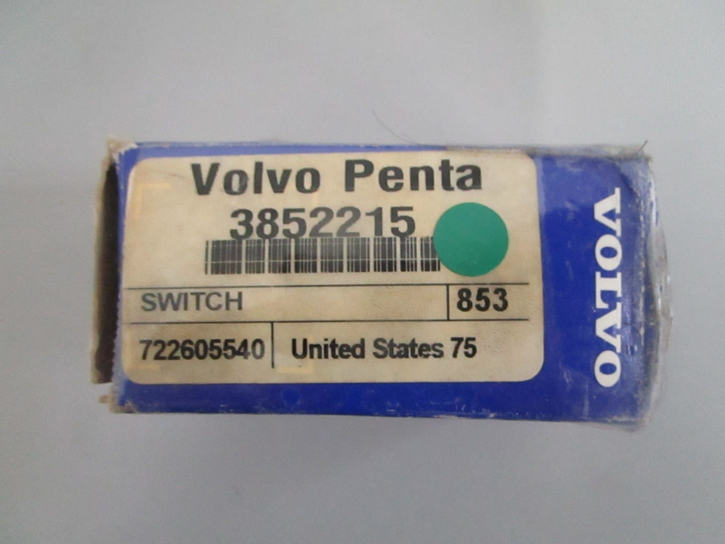 Volvo Penta 3852215 Oil Pressure Switch 3.0L 4.3L 5.0L 5.7L 8.1L NEW OEM 0820