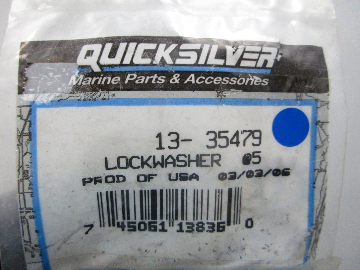 NEW OEM (LOT OF 5) 13-35479 Mercury Quicksilver Lockwasher 0810