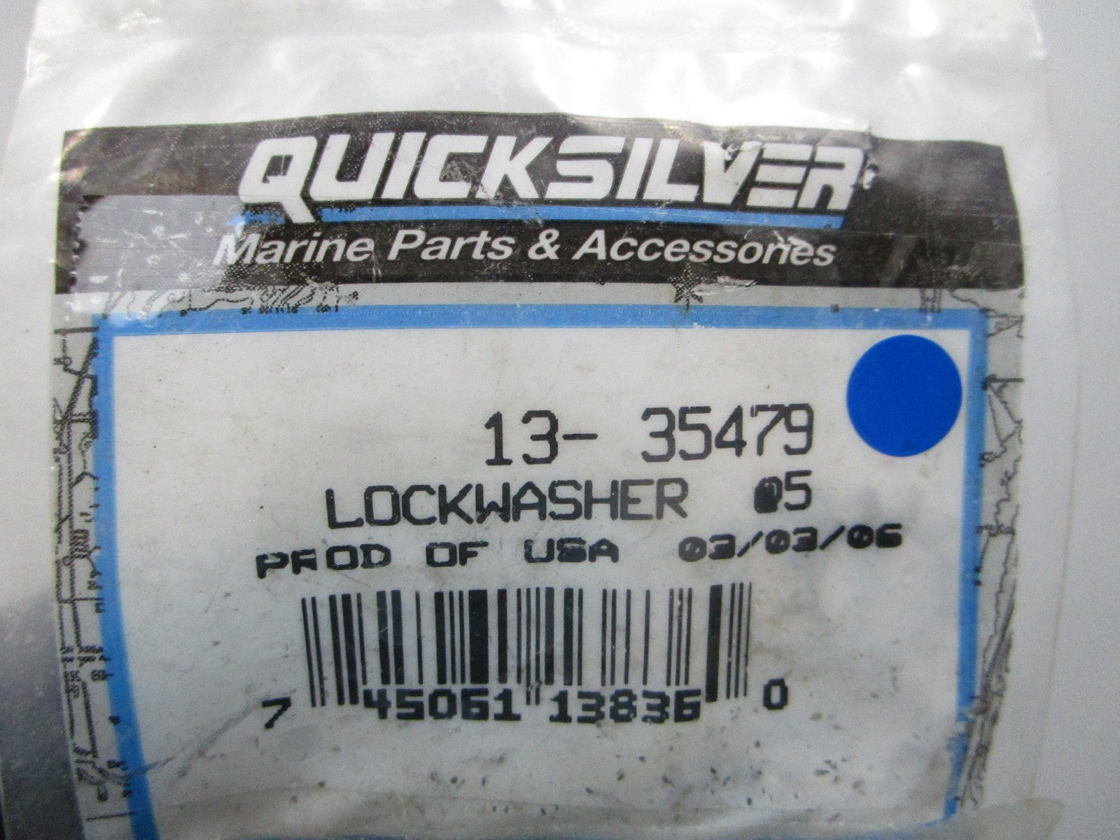 NEW OEM (LOT OF 5) 13-35479 Mercury Quicksilver Lockwasher 0810