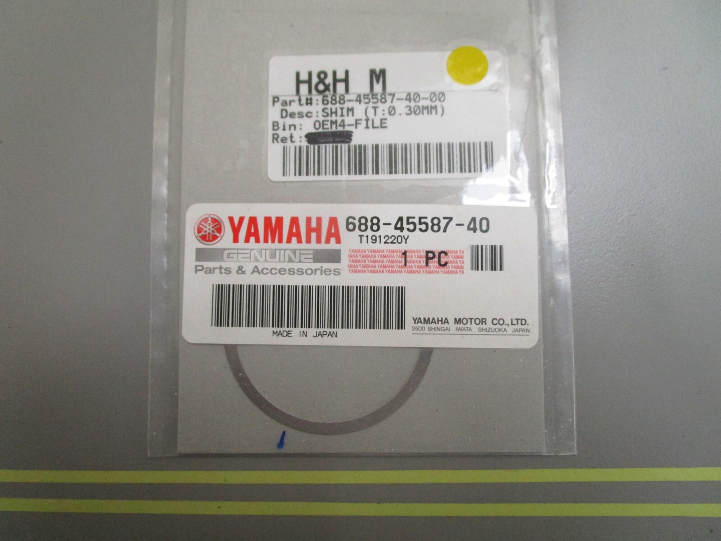 *NEW OEM* 0810 Yamaha (T:0.30MM) Shim 688-45587-40-00