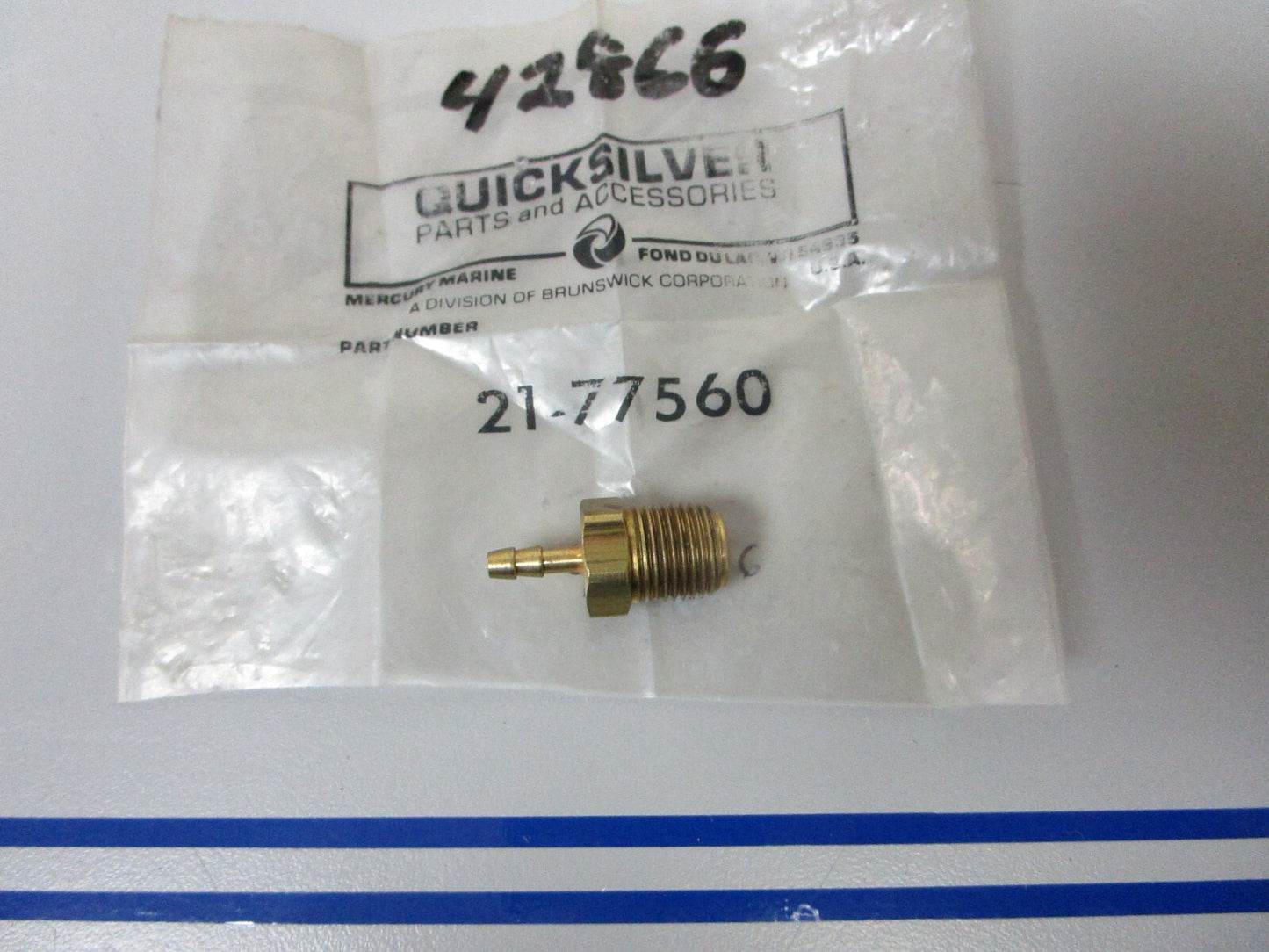 *NEW OEM* 0720 Mercury Quicksilver Check Valve 21-77560