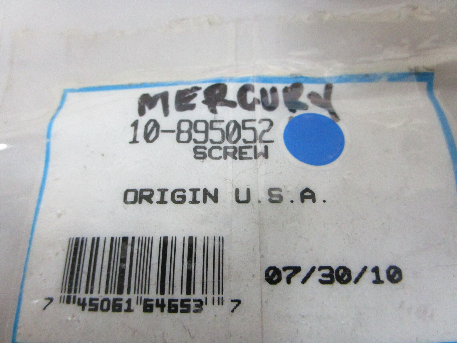 *NEW OEM* (LOT OF 4) 0810 Mercury Quicksilver Screw 10-895052