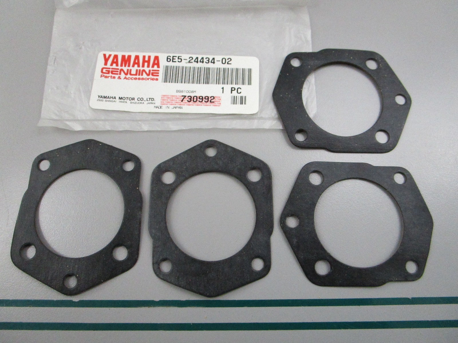 NEW OEM (LOT OF 4) 6E5-24434-02-00 Yamaha Body Gasket 0810