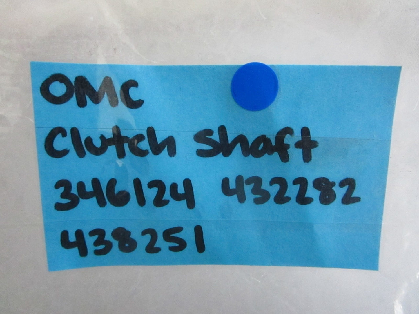 *NEW OEM* 0820 OMC Johnson Evinrude Clutch Shaft 346124 432282 438251