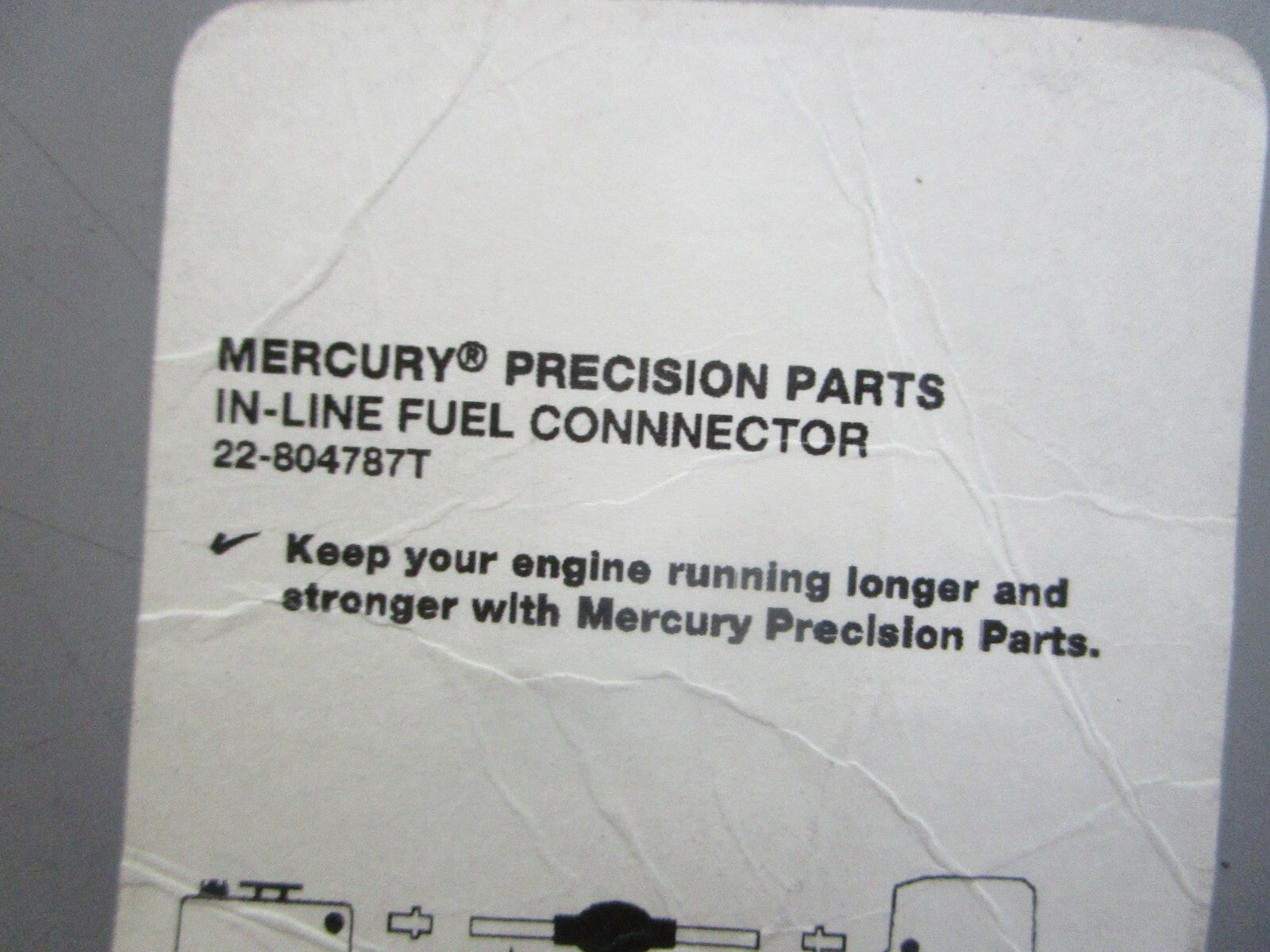 *NEW OEM* 0810 Mercury Quicksilver In-Line Fuel Connector 22-804787T