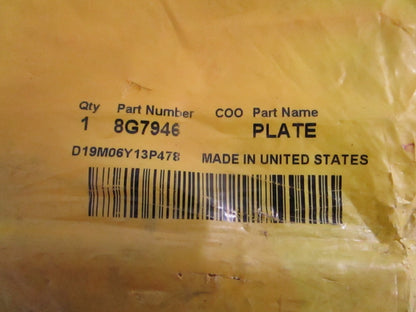 NEW OEM 8G-7946 CAT Plate 0820