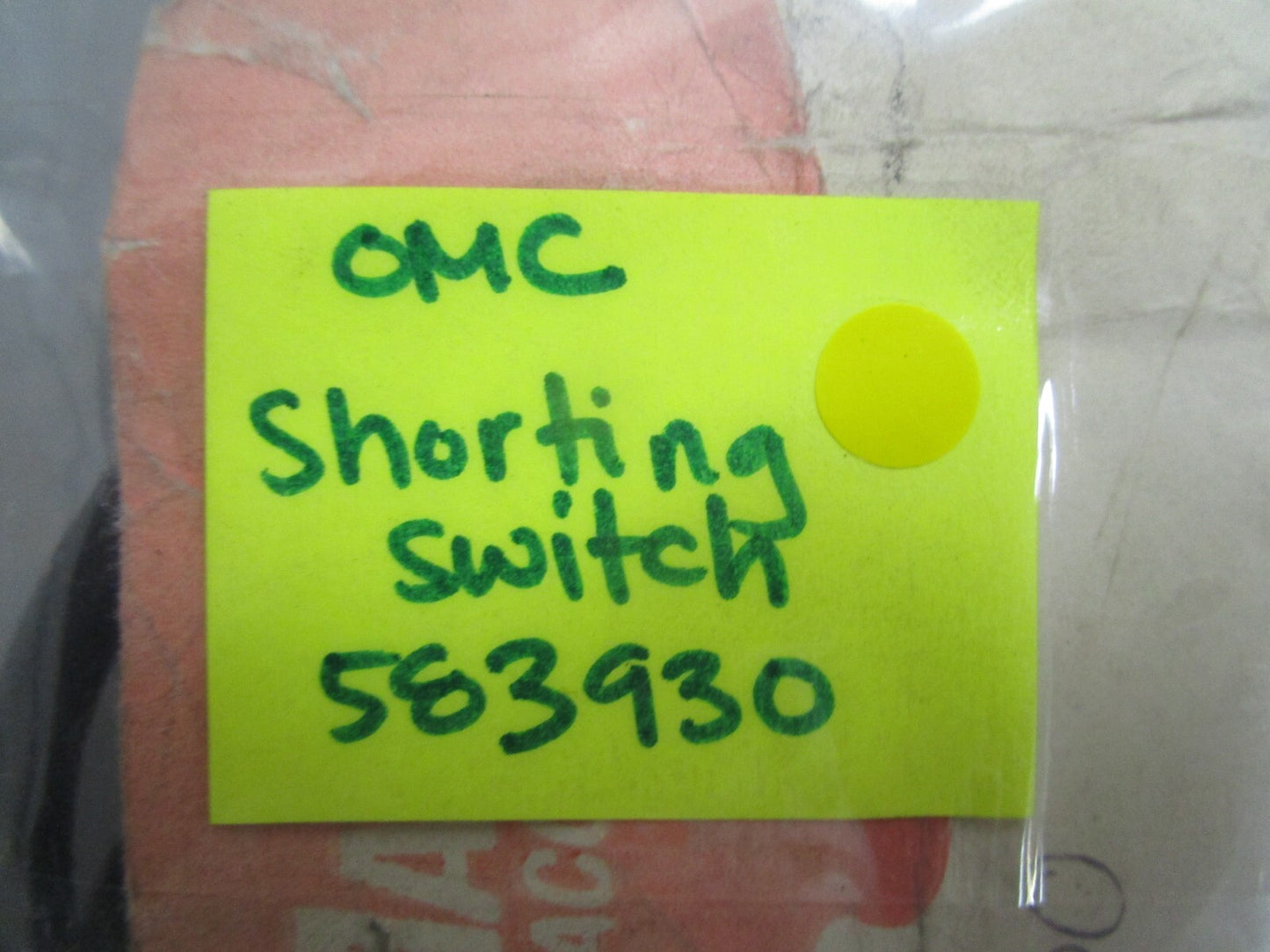 *NEW OEM* 0810 OMC Johnson Evinrude Shorting Switch 583930 0583930
