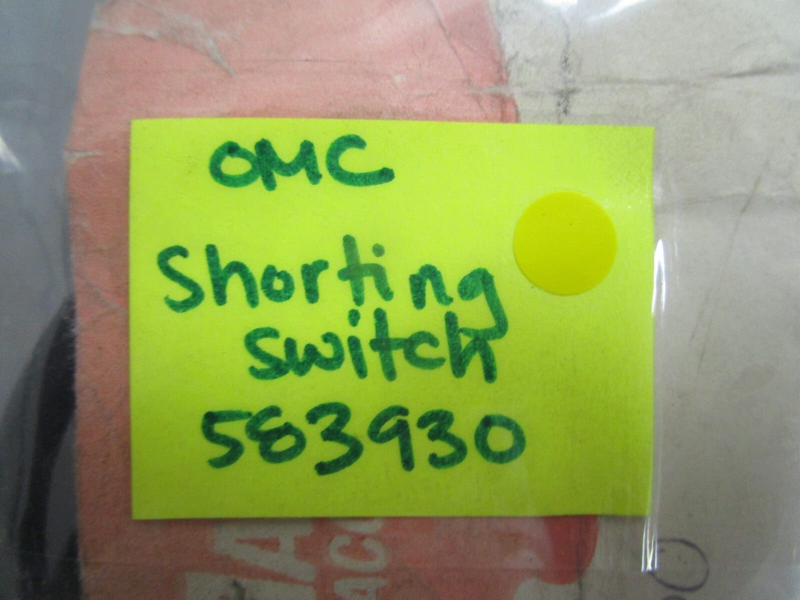 *NEW OEM* 0810 OMC Johnson Evinrude Shorting Switch 583930 0583930