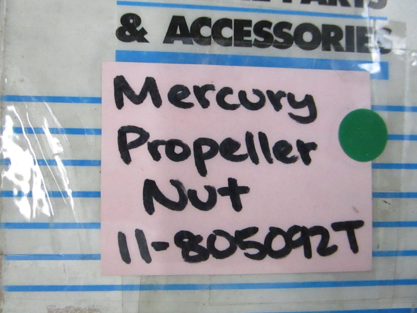 NEW OEM 11-805092T Mercury Quicksilver Propeller Nut 0810