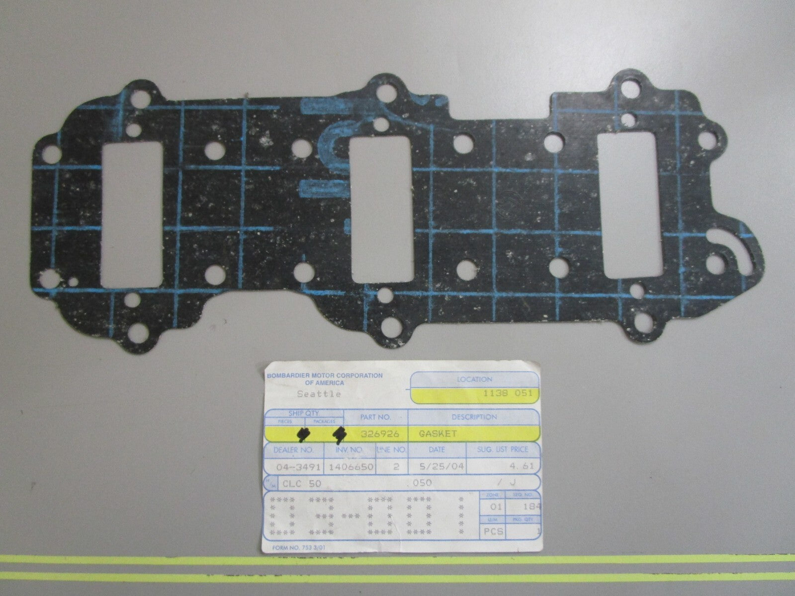 *NEW OEM* 0810 OMC Johnson Evinrude Gasket 326926 0326926
