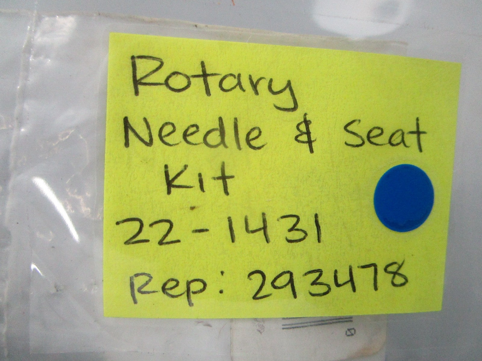NEW 22-1431 Replaces: 293478 Rotary Needle & Seat Kit 0810