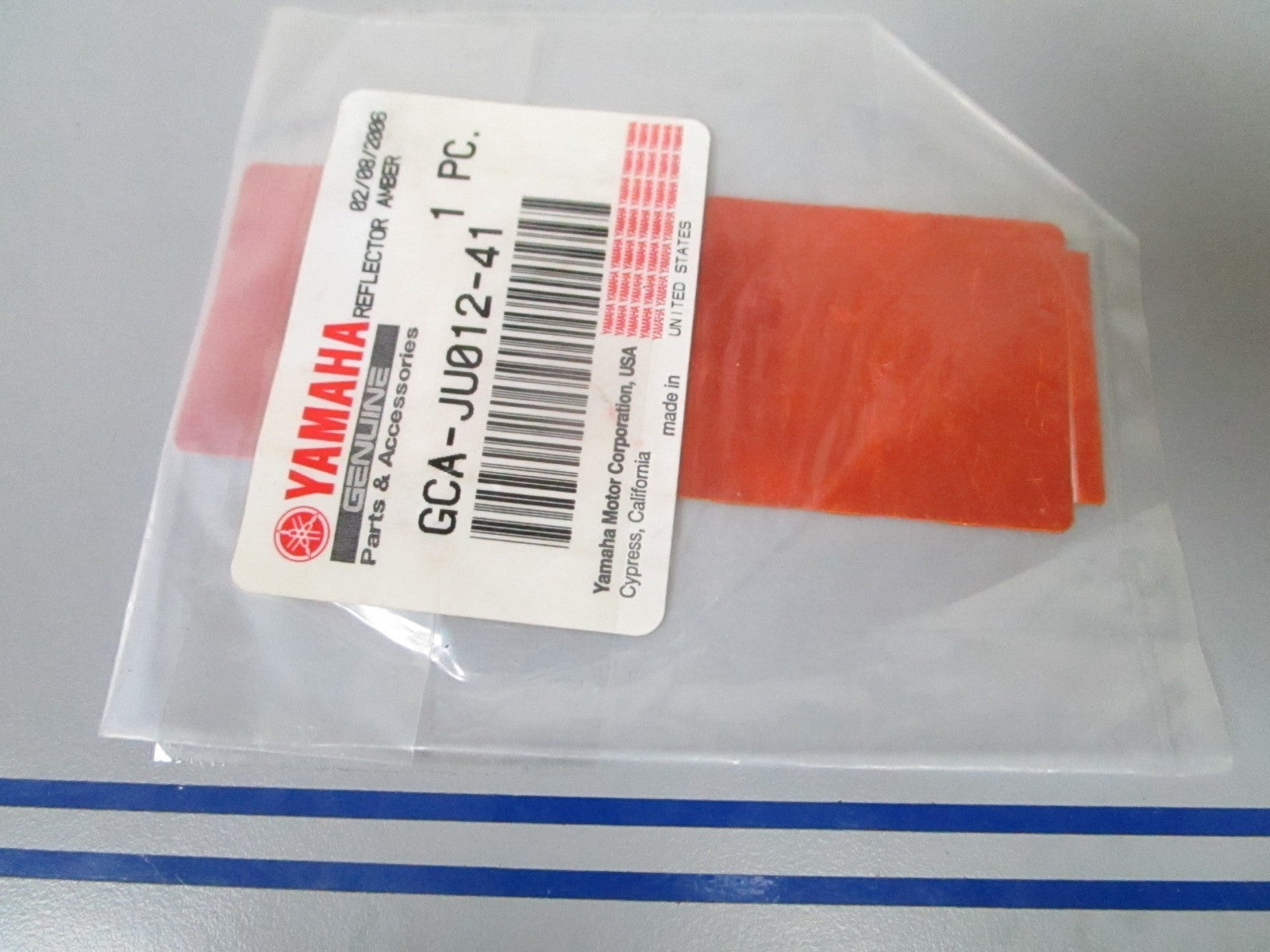 NEW OEM GCA-JU012-41-00 Yamaha Amber Reflector 0810