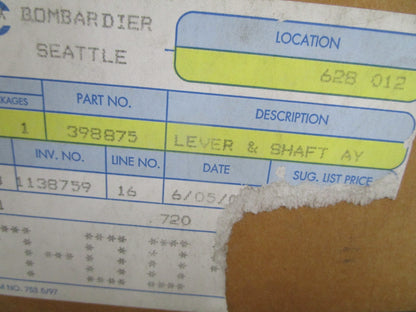 *NEW OEM* 0820 OMC Johnson Evinrude Lever & Shaft Ay 398875 0398875