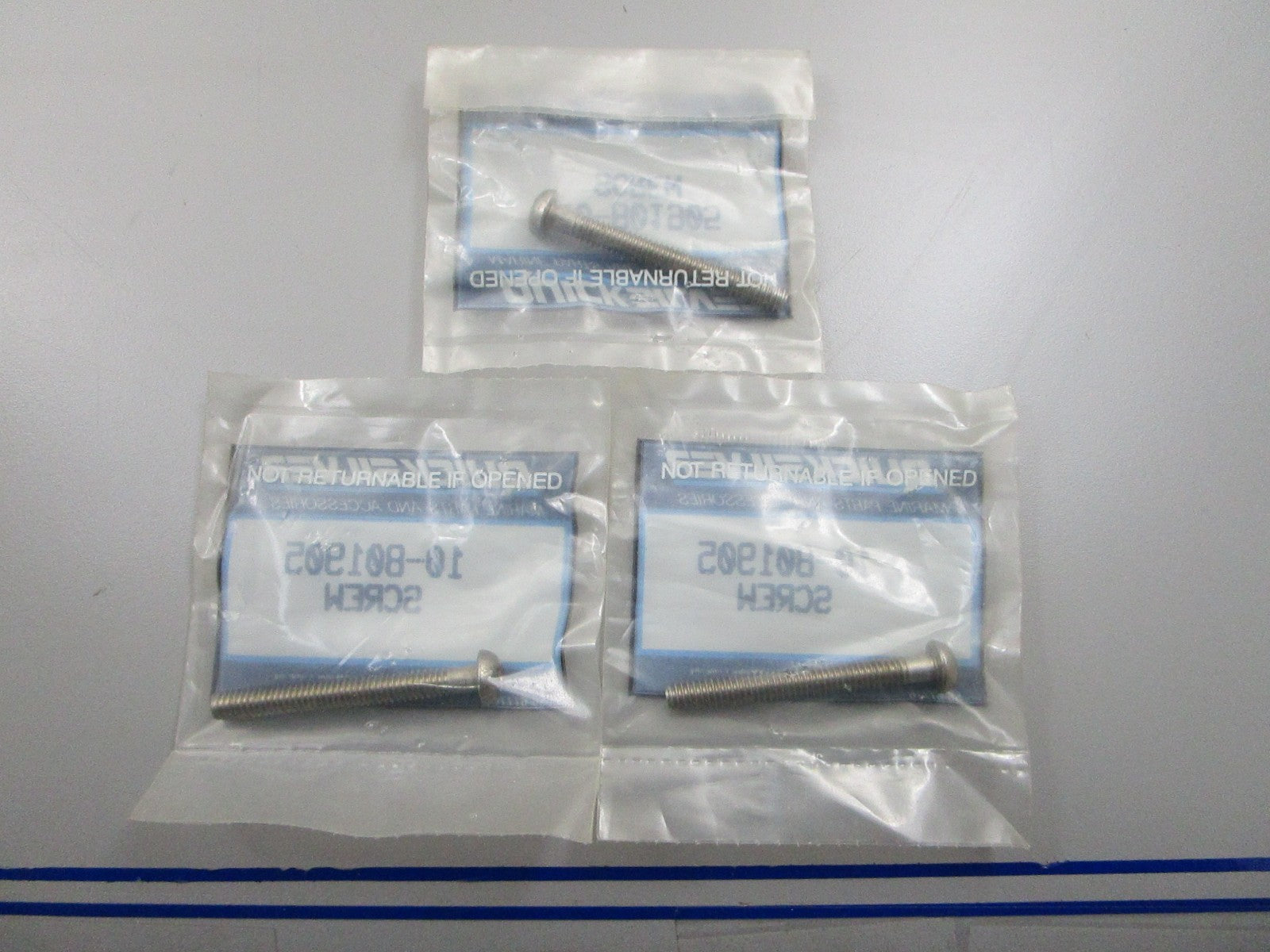 *NEW OEM* (LOT OF 3) 0810 Mercury Quicksilver Screw 10-801905
