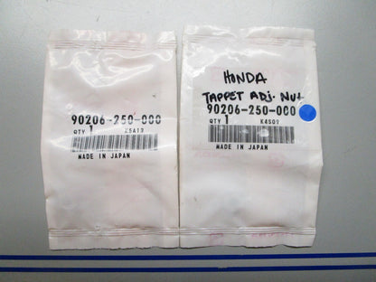 *NEW OEM* (LOT OF 2) 0810 Honda Tappet Adjuster Nut 90206-250-000