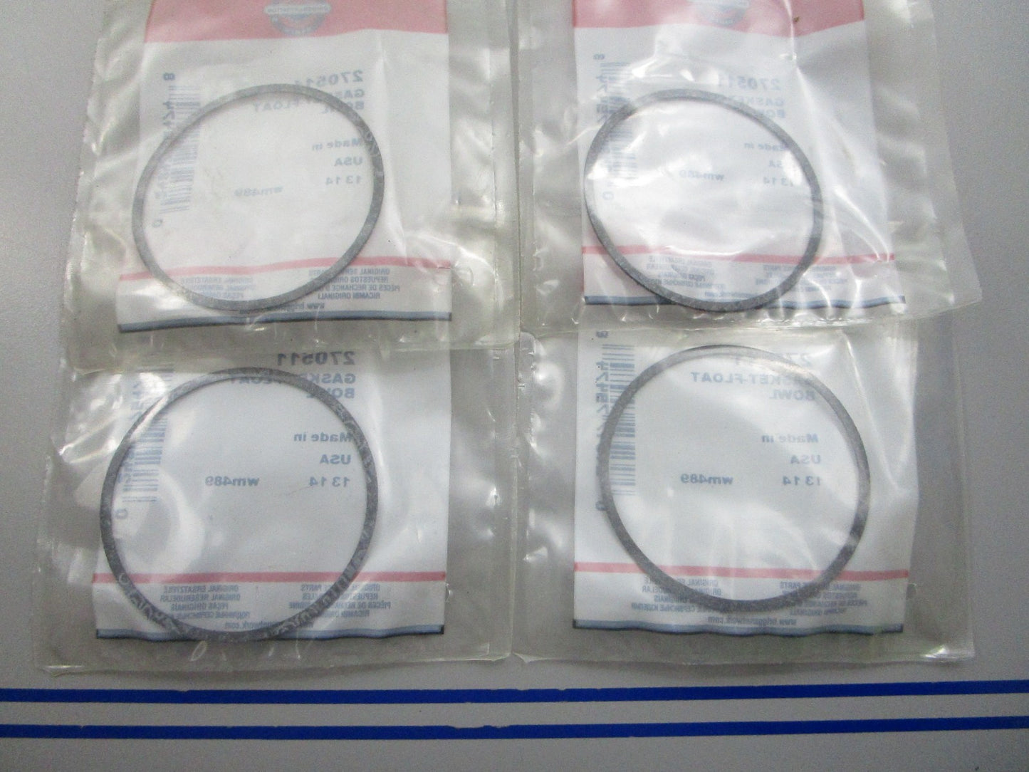 NEW OEM (LOT OF 4) 270511 Briggs & Stratton Float Bowl Gasket 0810