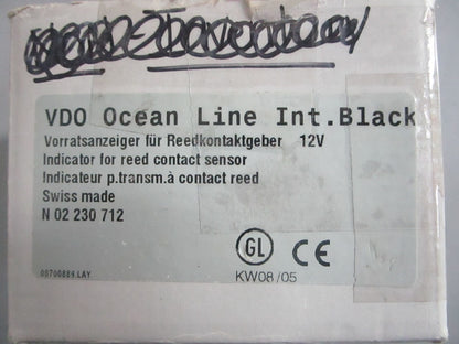 NEW OEM N02-230-712 02230712 VDO 12V Water Tank Gauge 0820