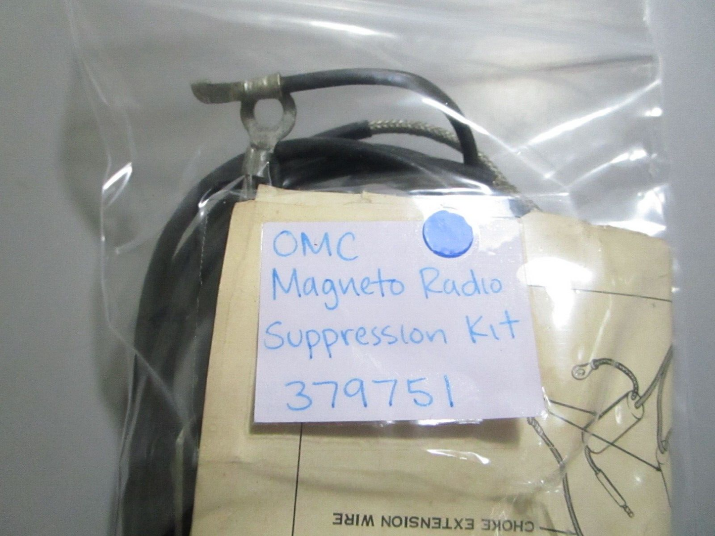 *NEW OEM* 0770 OMC Johnson Magneto Radio Suppression Kit 379751 0379751