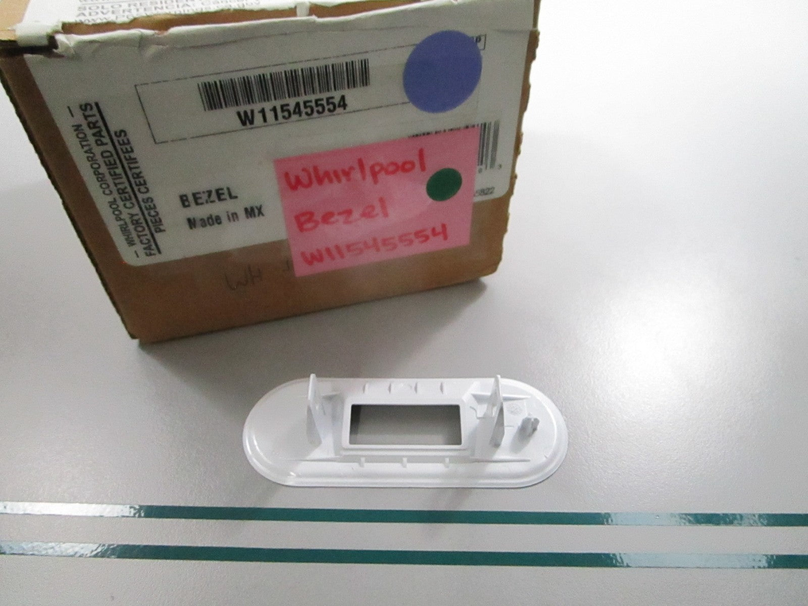 NEW OEM W11545554 Whirlpool Bezel 0810