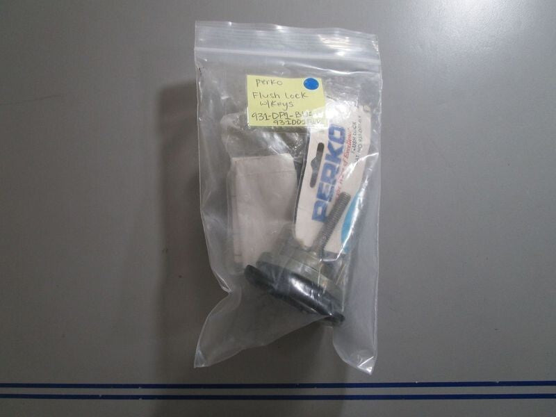 *NEW* 0770 Perko Flush Lock W/Keys 931-DP1-BLK 931DD1Blk