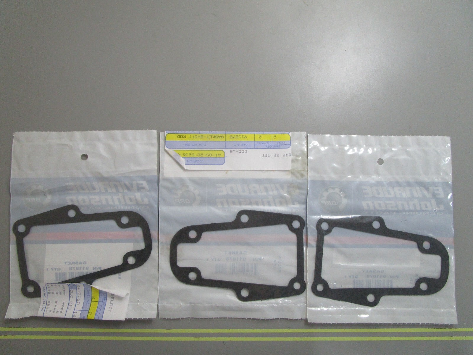 *NEW OEM* (LOT OF 3) 0810 OMC Johnson Evinrude Gasket 911878 0911878