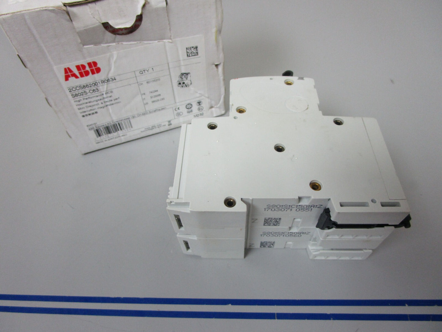 *NEW* 0720 ABB High Performance MCB S802S-C63