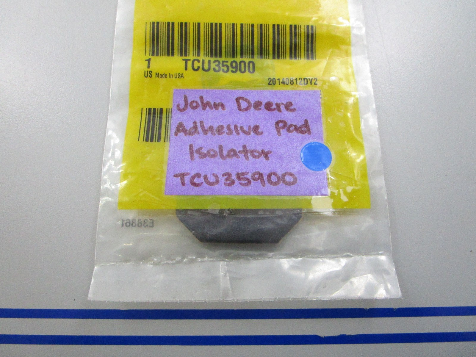 *NEW OEM* 0810 John Deere Adhesive Pad Isolator TCU35900