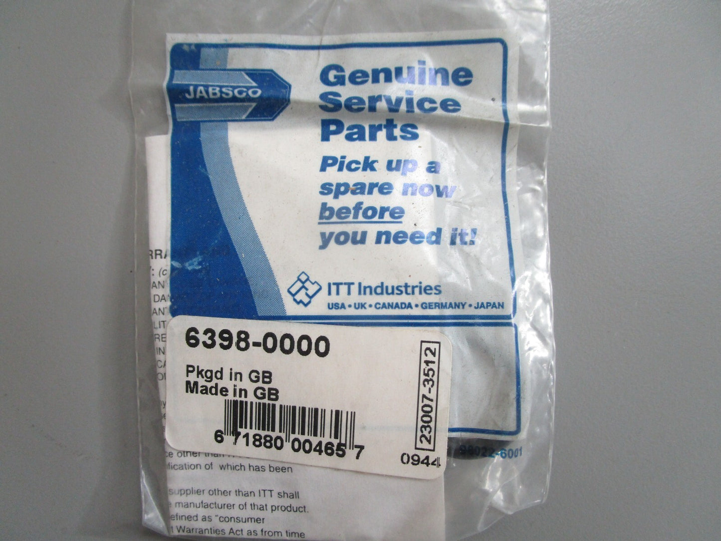 *NEW* 0810 Jabsco Slinger Kit 6398-0000