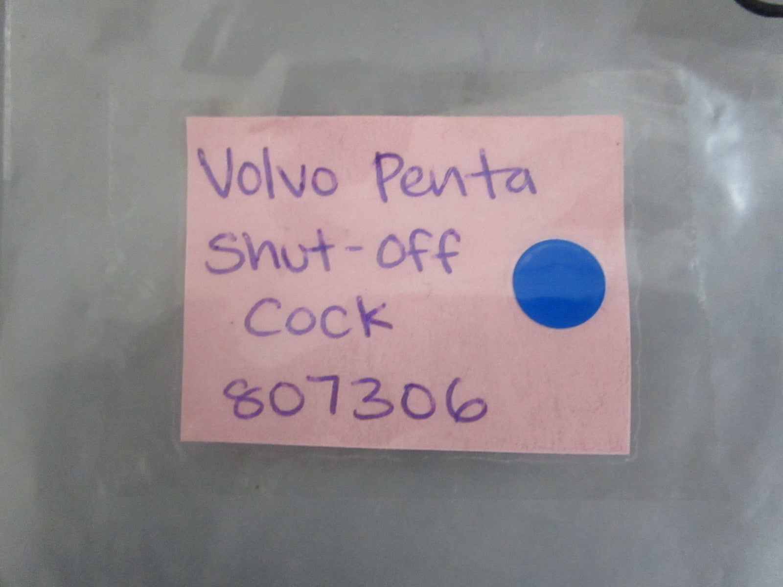 *NEW OEM* 0820 Volvo Penta Shut-Off Cock 807306