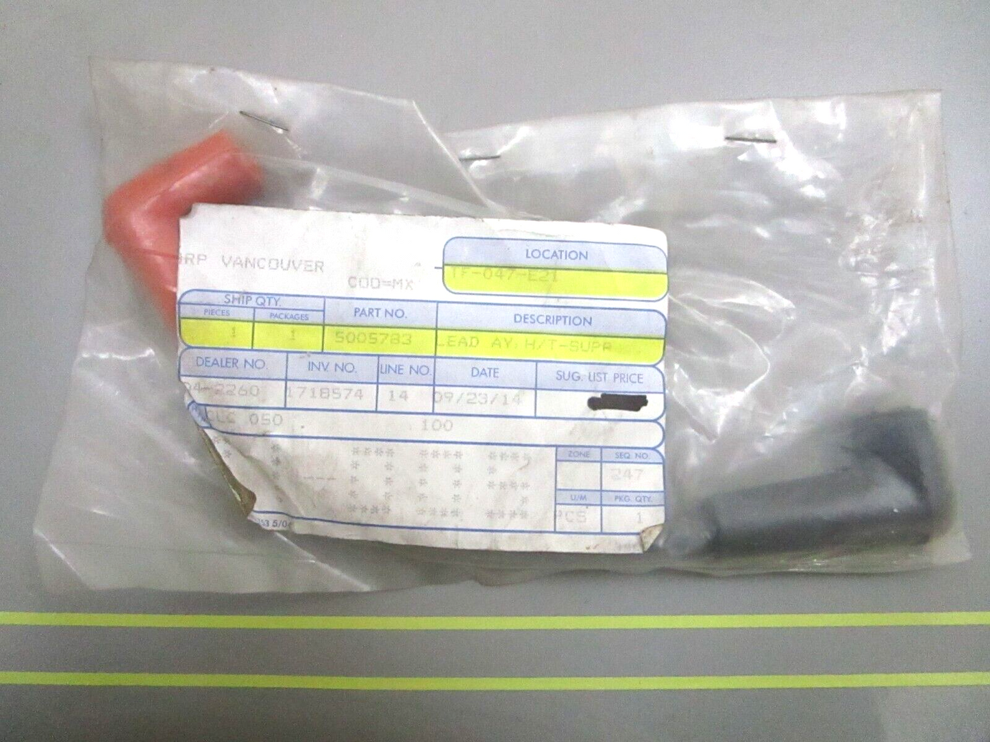 *NEW OEM* 0750 OMC Johnson Evinrude IGNITION COIL LEAD 5005783