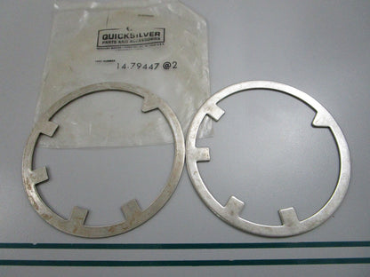 NEW OEM (LOT OF 2) 14-79447 Mercury Quicksilver Tab Washer 0810