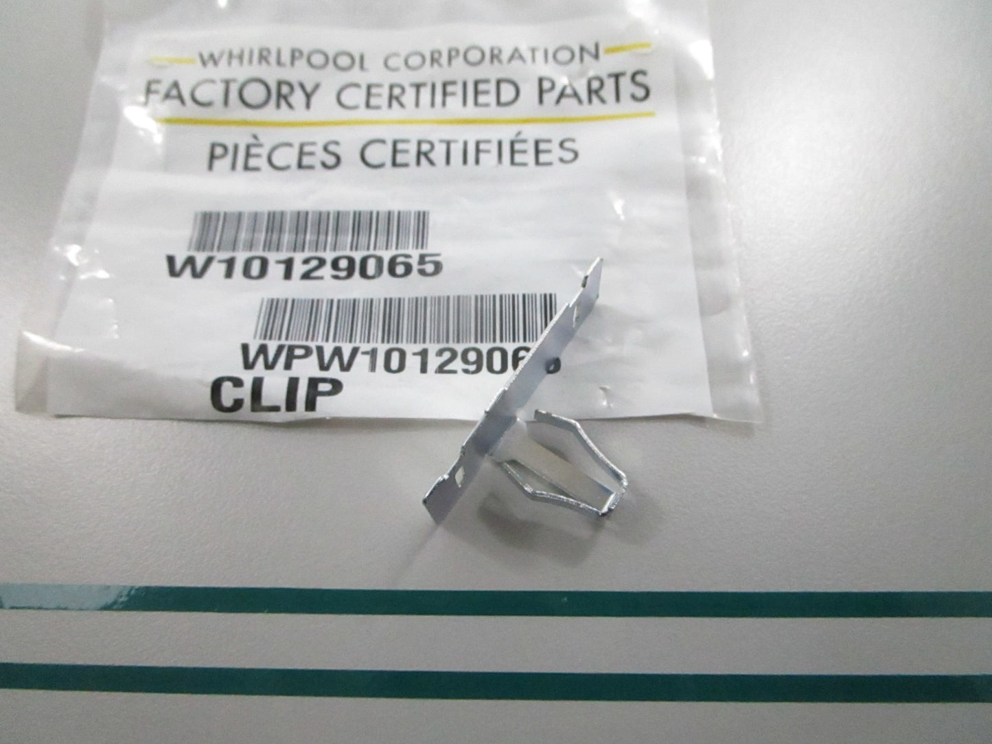 NEW OEM W10129065 Whirlpool Dryer Clip 0810