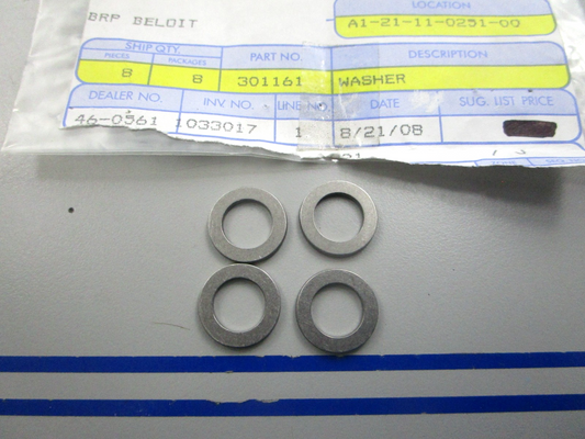 NEW OEM (LOT OF 4) 301161 0301161 OMC Johnson Evinrude Washer 0810