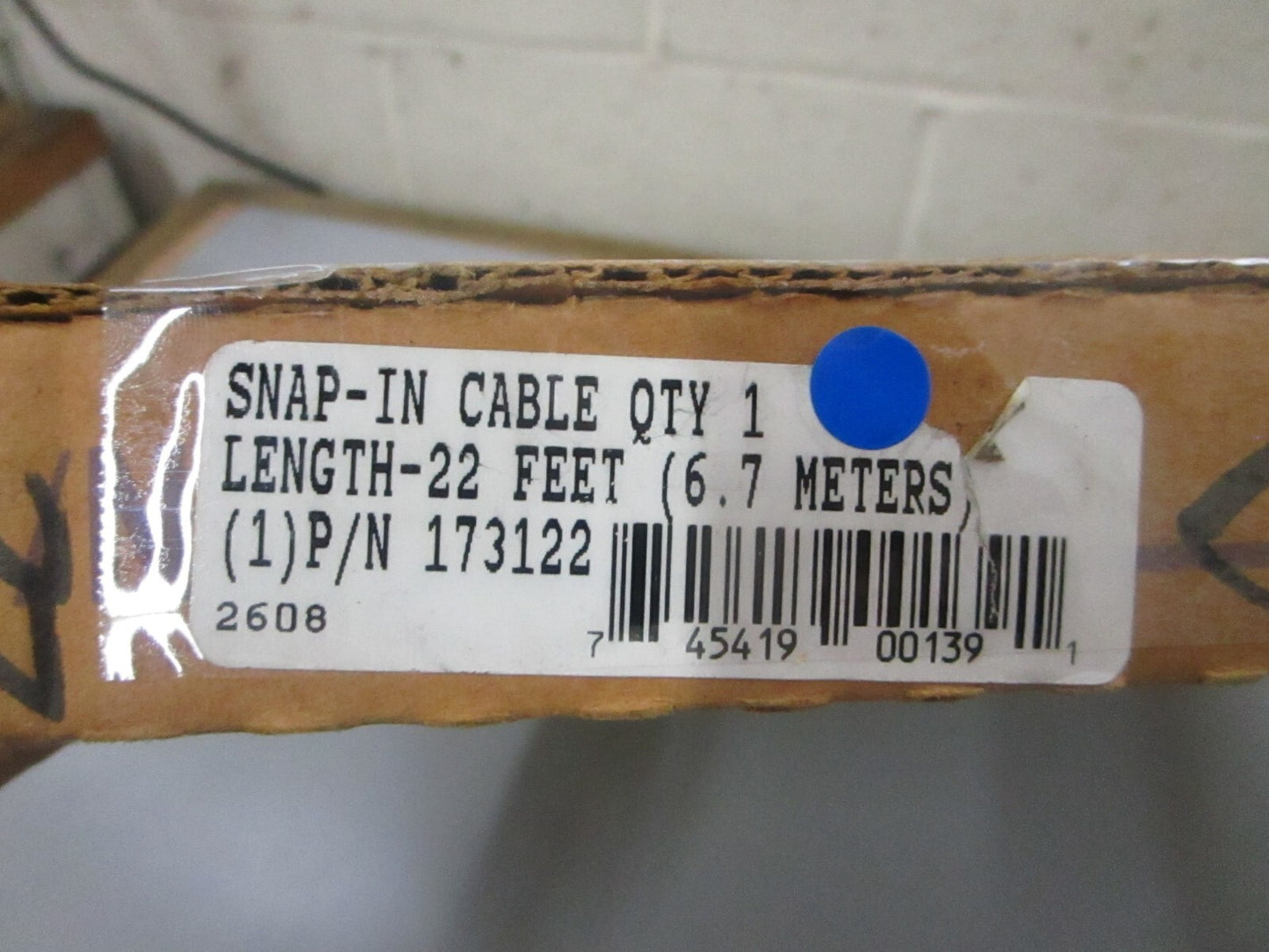 *NEW OEM* 0780 OMC Johnson Evinrude 22FT (6.7M) Snap-In Cable 173122 0173122