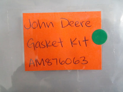 NEW OEM AM876063 John Deere Gasket Kit 0820