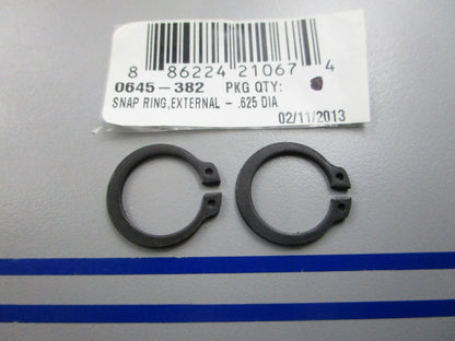 NEW OEM (LOT OF 2) 0645-382 Arctic Cat Snap Ring 0810