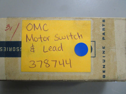 *NEW OEM* 0810 OMC Johnson Evinrude Motor Switch & Lead 378744 0378744