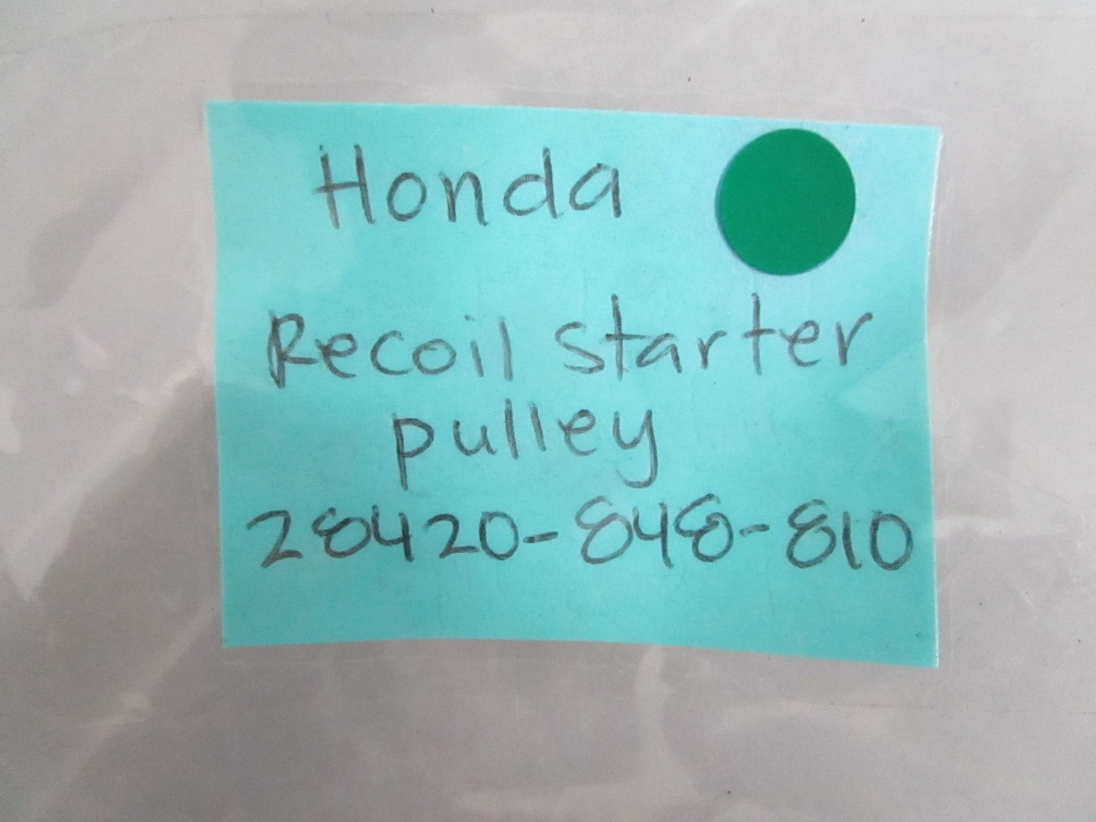 NEW OEM 28420-848-810 Honda Recoil Starter Pulley 0820