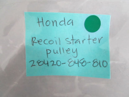 NEW OEM 28420-848-810 Honda Recoil Starter Pulley 0820