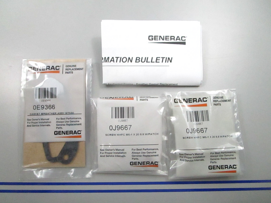 *NEW OEM* 0810 Generac Breather Update Kit 0K48480SRV