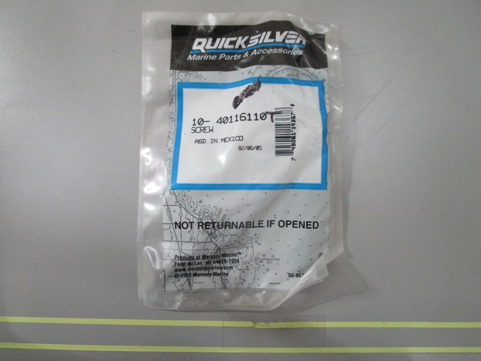 *NEW OEM* 0810 Mercury Quicksilver Screw 10-40116110T