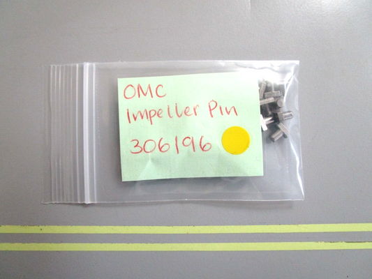 *NEW OEM* (LOT OF 2) 0750 OMC Johnson Evinrude IMPELLER PIN 306196 0306196