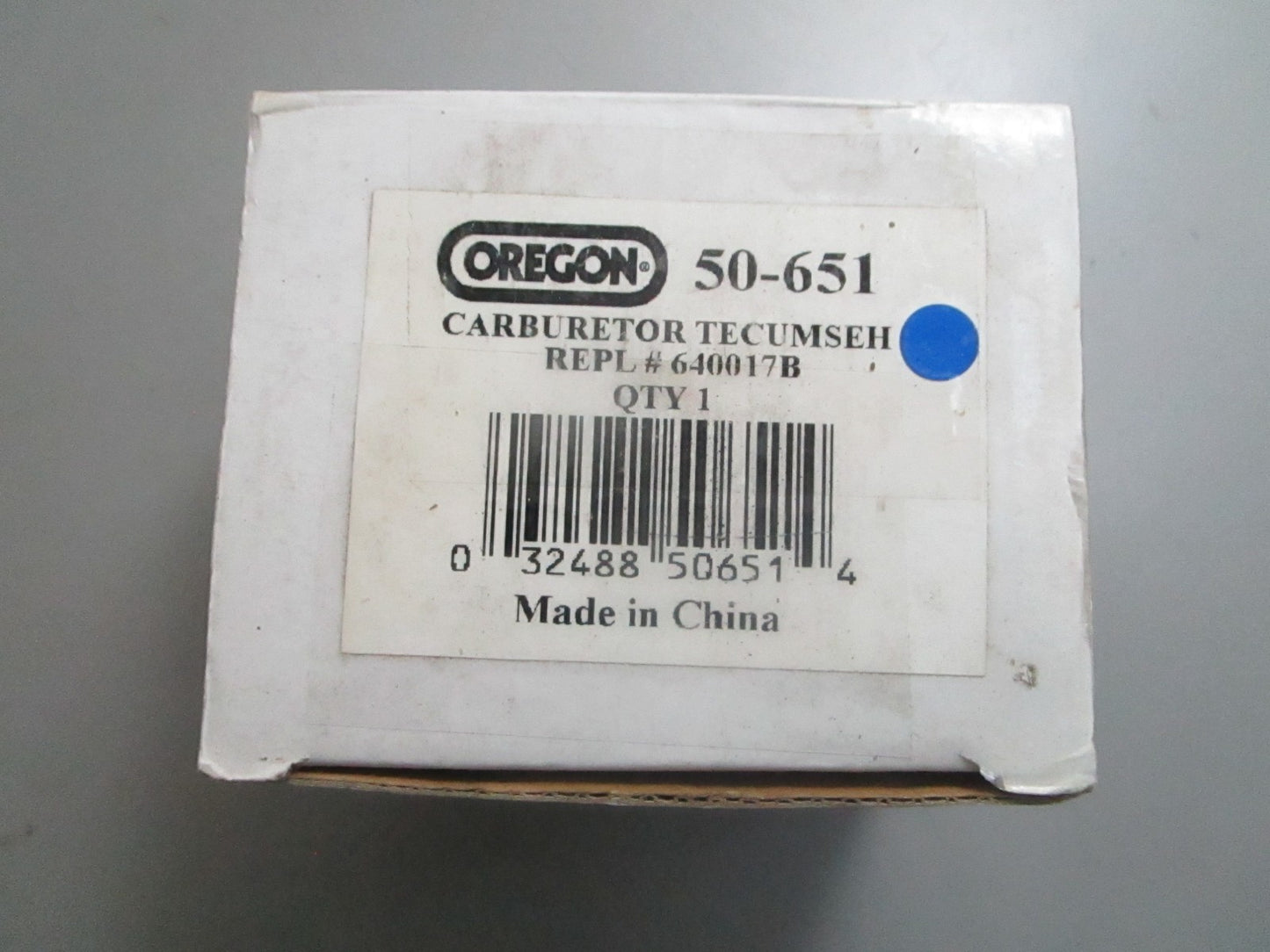 *NEW* 0820 Oregon Carburetor Assy 50-651 Replaces: Tecumseh 640017B
