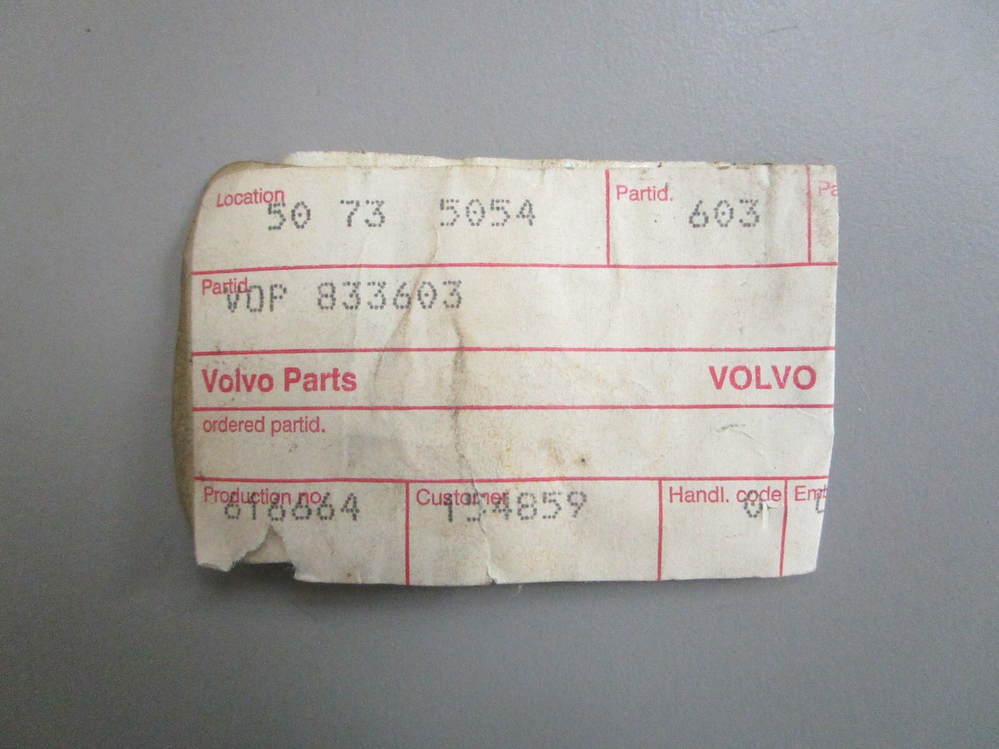 *NEW OEM* 0820 Volvo Penta Nipple 833603