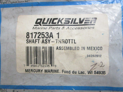 *NEW OEM* 0810 Mercury Quicksilver Throttle Shaft Assembly 817253A1