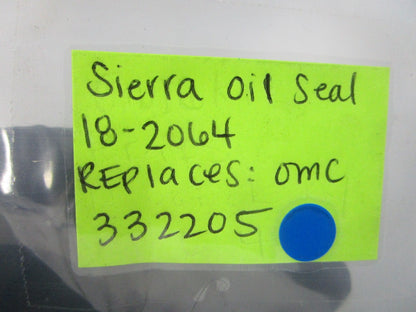 NEW 18-2064 Replaces: OMC 332205 Sierra Oil Seal 0810